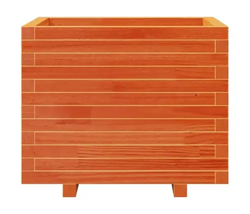 Dārza Puķu Kaste, Vaska Brūnas, 60X60X49,5Cm, Priedes Masīvkoks Vidaxl