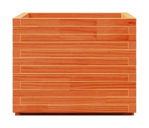 Dārza Puķu Kaste, Vaska Brūnas, 60X60X49,5Cm, Priedes Masīvkoks Vidaxl