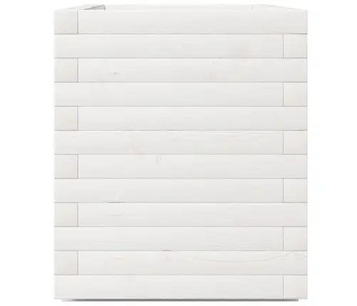 Dārza Puķu Kaste, Balta, 70X40X49,5 Cm, Priedes Masīvkoks Vidaxl