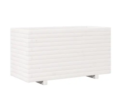 Dārza Puķu Kaste, Balta, 90X40X49,5 Cm, Priedes Masīvkoks Vidaxl