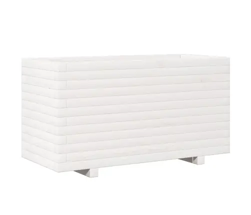 Dārza Puķu Kaste, Balta, 90X40X49,5 Cm, Priedes Masīvkoks Vidaxl