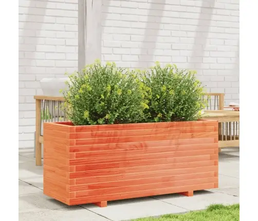Dārza Puķu Kaste, Vaska Brūnas, 110X40X49,5Cm Priedes Masīvkoks Vidaxl