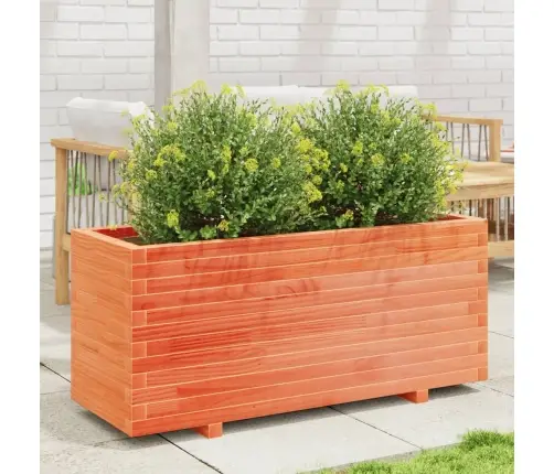 Dārza Puķu Kaste, Vaska Brūnas, 110X40X49,5Cm Priedes Masīvkoks Vidaxl