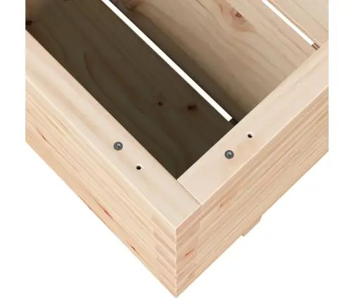 Sodo Lovelis, 90X60X49,5cm Pušies Medienos Masyvas