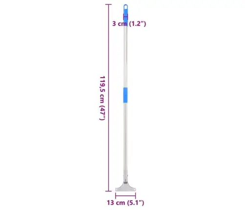 Põrandakaabitsa Käepide 5 Tk, 119,5 cm Teras Ja Plast