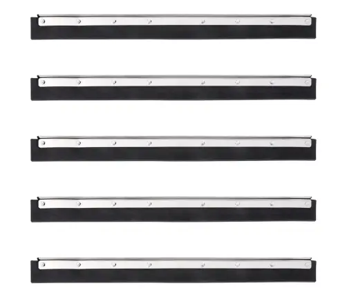 Grīdas Tīrītāja Galvas, 5 Gab., 55X2X5 Cm, Tērauds Un Gumija Vidaxl