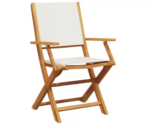 5-Osaline Aiamööblikomplekt, Kreemjas, Kangas/Täispuit