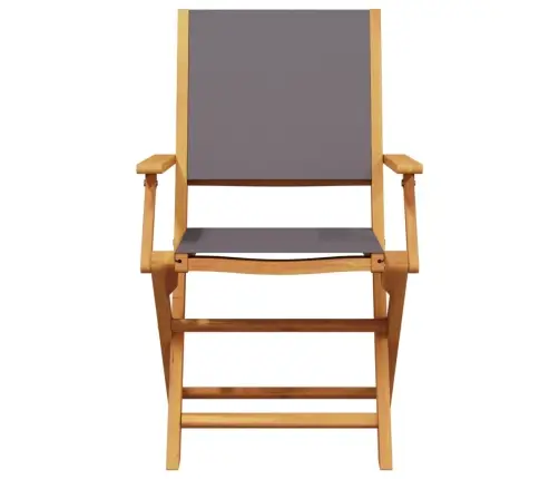 7-Daļīgs Dārza Mēbeļu Komplekts, Antracītpelēks, Audums Un Koks Vidaxl