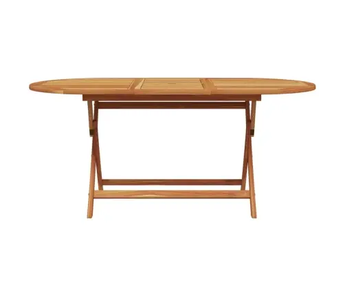 7-Daļīgs Dārza Mēbeļu Komplekts, Lapu Apdruka, Audums Un Koks Vidaxl