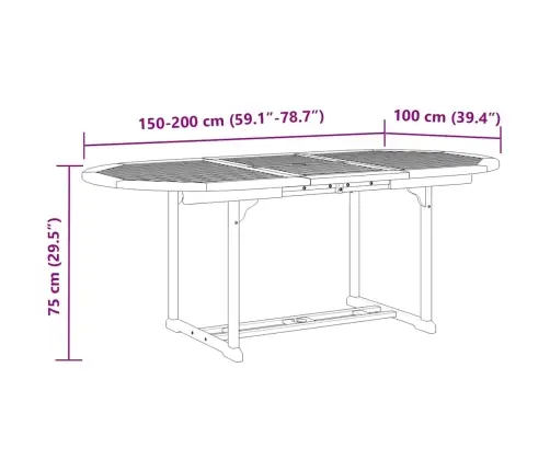 7-Osaline Aiamööbli Komplekt, Must, Polüpropüleenist/Täispuit