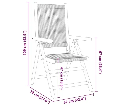 7-Daļīgs Dārza Mēbeļu Komplekts, Bēšs, Polipropilēns, Masīvkoks Vidaxl
