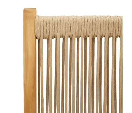 7-Daļīgs Dārza Mēbeļu Komplekts, Bēšs, Polipropilēns, Masīvkoks Vidaxl