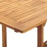 7-Daļīgs Dārza Mēbeļu Komplekts, Bēšs, Polipropilēns, Masīvkoks Vidaxl