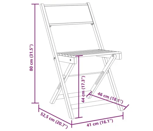 3-Daļīgs Bistro Mēbeļu Komplekts, Krēmbalts, Audums, Masīvkoks Vidaxl