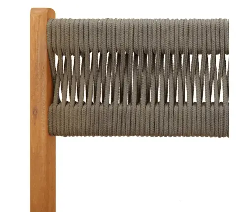 3-Daļīgs Bistro Mēbeļu Komplekts, Pelēks, Polipropilēns, Koks Vidaxl