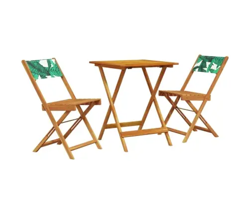 3-Osaline Bistrookomplekt, Lehemustriga, Kangas Ja Täispuit