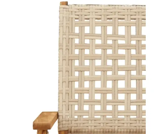 3-Osaline Bistrookomplekt, Beež ,Polürotang Ja Täispuit