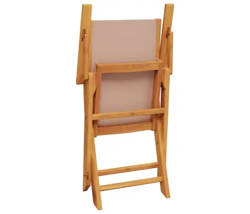 3-Osaline Bistrookomplekt, Hallikaspruun, Kangas Ja Täispuit