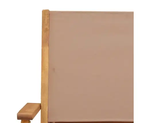 Bistro Baldų Komplektas, 3 Dalių, Taupe, Audinys Ir Mediena