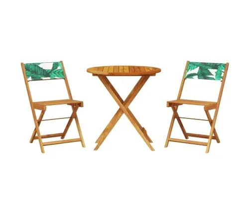 3-Osaline Bistrookomplekt, Lehemustriga, Kangas Ja Täispuit