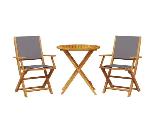 3-Osaline Bistrookomplekt, Antratsiithall, Kangas Ja Täispuit