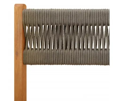 3-Daļīgs Bistro Mēbeļu Komplekts, Pelēks, Polipropilēns, Koks Vidaxl