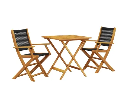 3-Osaline Bistrookomplekt, Polüpropüleenist Ja Täispuit