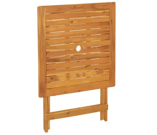 3-Daļīgs Bistro Mēbeļu Komplekts, Krēmbalts, Audums, Masīvkoks Vidaxl