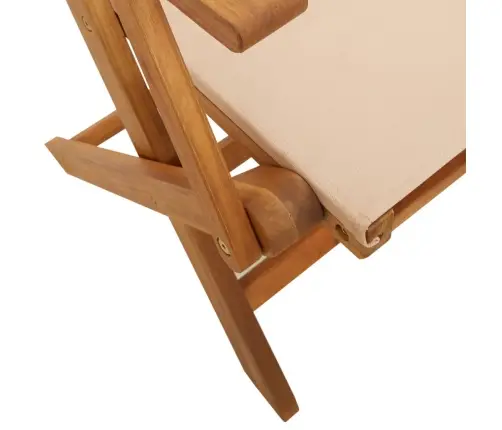 3-Osaline Bistrookomplekt, Beež, Kangas Ja Täispuit