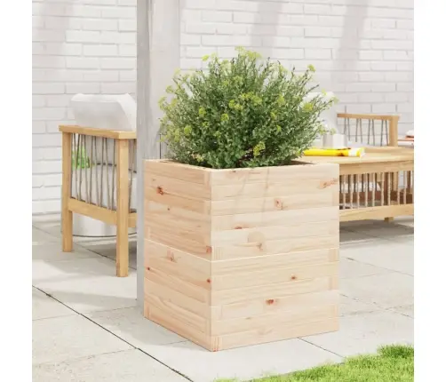 Dārza Puķu Kaste, 40X40X46 Cm, Priedes Masīvkoks Vidaxl