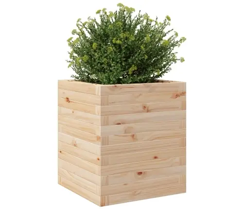 Dārza Puķu Kaste, 40X40X46 Cm, Priedes Masīvkoks Vidaxl