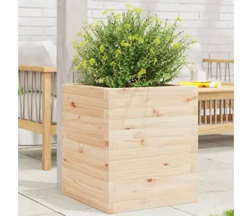 Dārza Puķu Kaste, 40X40X46 Cm, Priedes Masīvkoks Vidaxl
