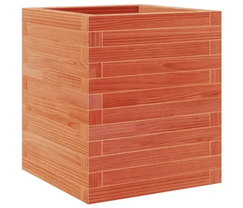 Dārza Puķu Kaste, Vaska Brūnas, 40X40X46 Cm Priedes Masīvkoks Vidaxl