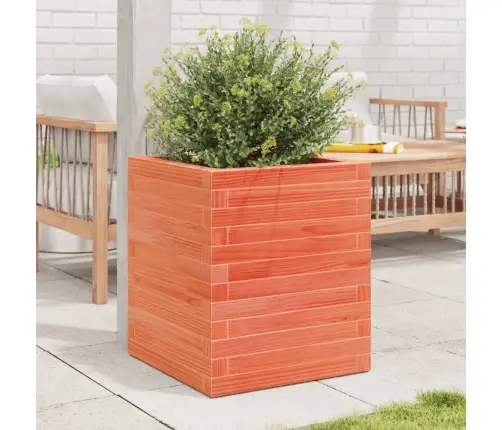 Dārza Puķu Kaste, Vaska Brūnas, 40X40X46 Cm Priedes Masīvkoks Vidaxl