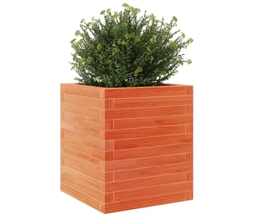 Dārza Puķu Kaste, Vaska Brūnas, 40X40X46 Cm Priedes Masīvkoks Vidaxl