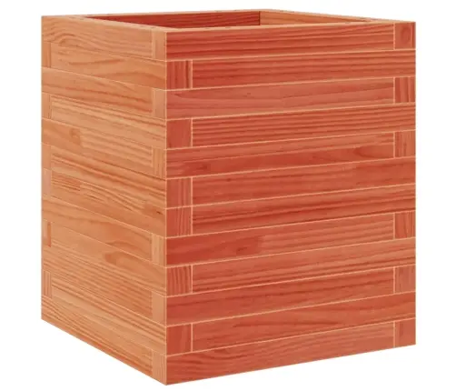 Dārza Puķu Kaste, Vaska Brūnas, 40X40X46 Cm Priedes Masīvkoks Vidaxl