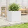 Dārza Puķu Kaste, Balta, 50X50X46 Cm, Priedes Masīvkoks Vidaxl