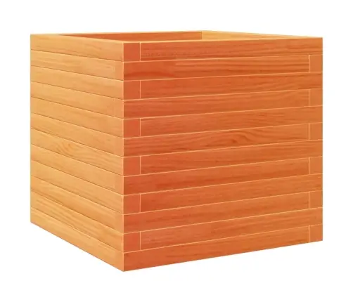 Dārza Puķu Kaste, Vaska Brūnas, 50X50X46 Cm, Priedes Masīvkoks Vidaxl