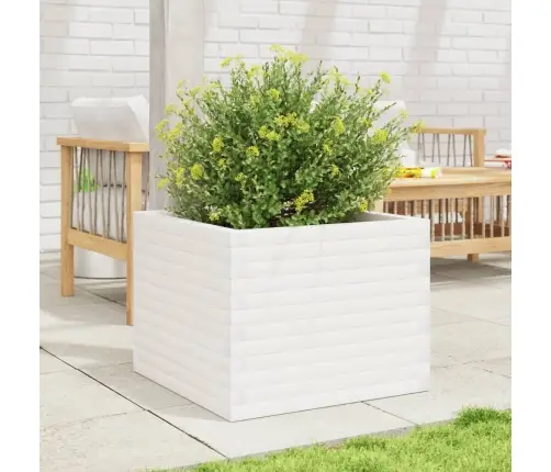 Aia Taimekast, Valge, 60 X 60 X 46 cm Männipuit