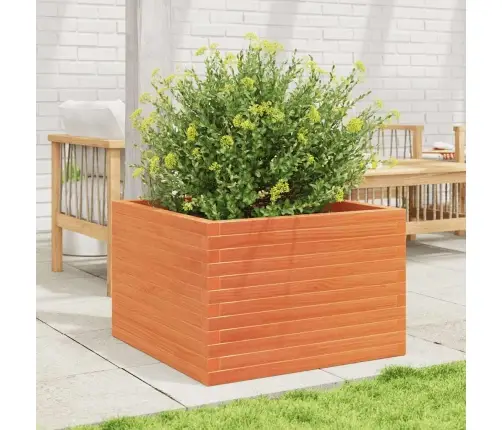 Dārza Puķu Kaste, Vaska Brūnas, 70X70X46 Cm Priedes Masīvkoks Vidaxl