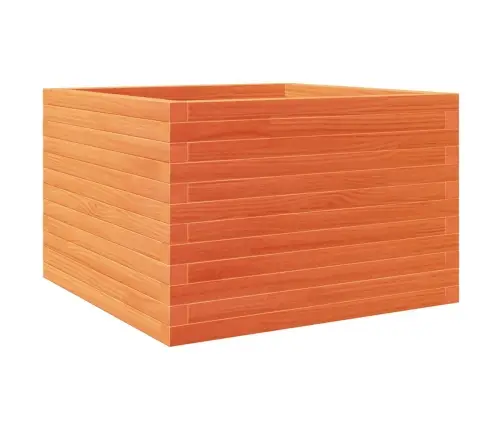 Dārza Puķu Kaste, Vaska Brūnas, 70X70X46 Cm Priedes Masīvkoks Vidaxl