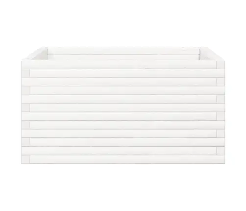 Dārza Puķu Kaste, Balta, 90X90X46 Cm, Priedes Masīvkoks Vidaxl