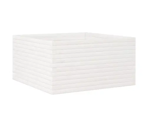 Dārza Puķu Kaste, Balta, 90X90X46 Cm, Priedes Masīvkoks Vidaxl