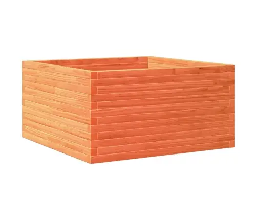 Dārza Puķu Kaste, Vaska Brūnas, 90X90X46 Cm, Priedes Masīvkoks Vidaxl
