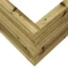 Sodo Lovelis, 110X110X46cm Impregnuota Pušies Mediena