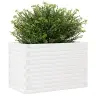 Dārza Puķu Kaste, Balta, 70X40X46 Cm, Priedes Masīvkoks Vidaxl
