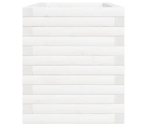 Dārza Puķu Kaste, Balta, 70X40X46 Cm, Priedes Masīvkoks Vidaxl