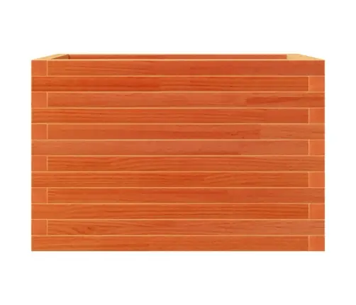 Dārza Puķu Kaste, Vaska Brūnas, 70X40X46 Cm, Priedes Masīvkoks Vidaxl