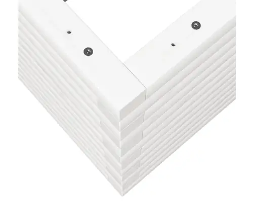 Sodo Lovelis, Baltas, 90X40X46cm Pušies Medienos Masyvas