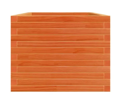 Dārza Puķu Kaste, Vaska Brūnas, 90X60X46 Cm Priedes Masīvkoks Vidaxl